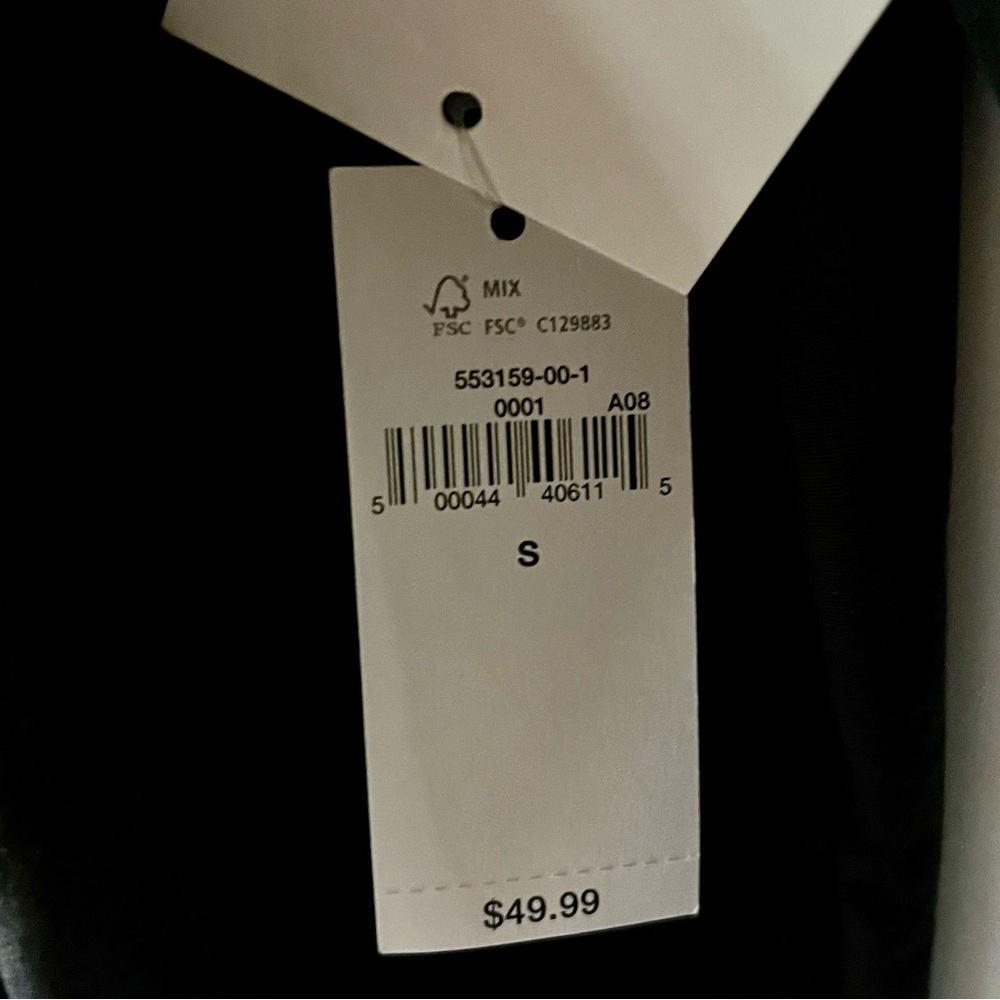 Old Navy Men's Classic Black Bomber Jacket Water and Wind Resistant Men’s Size S - Picture 7 of 11